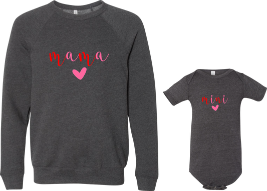 Mommy & Daughter Valentine's Day Duo (Adult Sweatshirt)